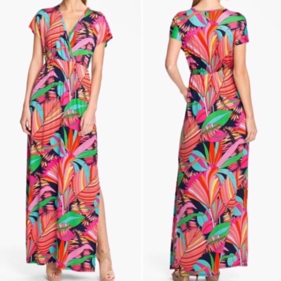 Trina Turk “Amrita” Floral Print Maxi Dress